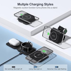 UCOMX 3-in-1 Nano Wireless Charging Station: Travel Essential