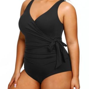 Yonique Plus Size Tummy Control One Piece Swimsuit
