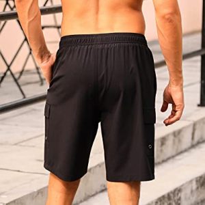 SILKWORLD Men’s 9″ Swim Trunks – Compression Liner