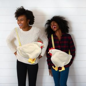 Gupiar Chicken White Plush Handbag