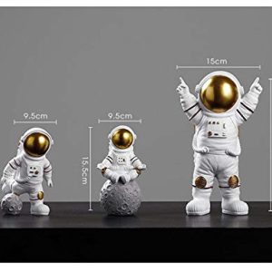Astronaut Sculpture Figurine Decor: Unique Home Ornament