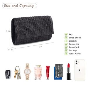 Trendy 2024 Straw Clutch Purse
