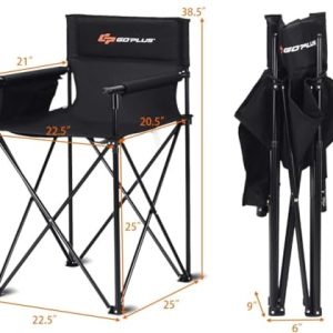 COSTWAY Folding Camping Chair – Tall Directors Chair