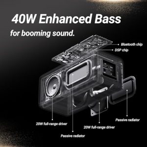BOGASING M5 Portable Bluetooth Speaker – 40W Loud Sound