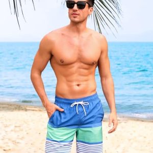 SILKWORLD Mens Quick Dry Swimming Shorts