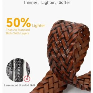 CHAOREN Casual Braided Belts for Men