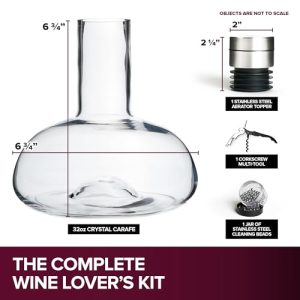Modern Innovations Red Wine Decanter with Aerator Lid
