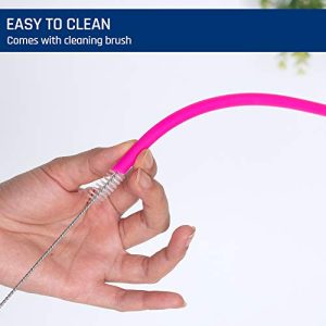 Flexible Reusable Silicone Straws Set: BPA-Free and Easy to Clean