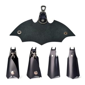 CAILLU Leather Bat KeyChain: Stylish Key Holder for BMW