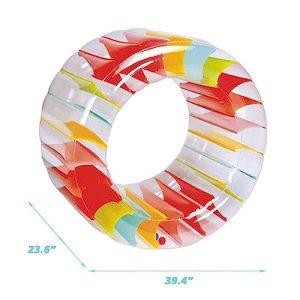 MorTime Inflatable Roller Float – 40” Colorful Water Wheel