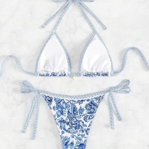 Women's Floral Printed Bikini Set