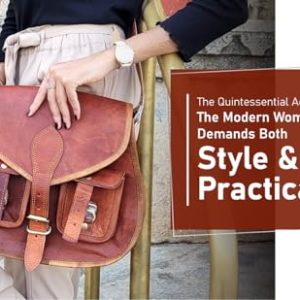 Firu-Handmade Vintage Leather Crossbody Bag: Stylish Gift for Her