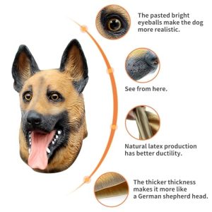 German Shepherd Dog Head Mask