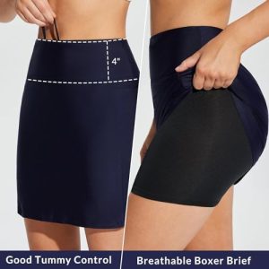 BALEAF Women’s High Waisted Swim Skirt Bottoms