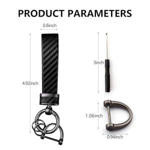 Turcee Carbon Fiber Car Keychain: Stylish & Practical Gift