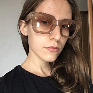 FEISEDY Classic Women Sunglasses Thick Square Frame