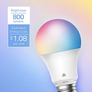 Kasa Full Color Changing Smart WiFi Bulbs: Voice Assistant Compatible