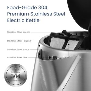 COMFEE’ 1.7L Stainless Steel Electric Kettle