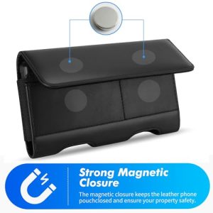 Mopaclle Leather Phone Holster with Card Holder