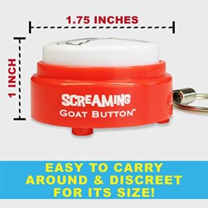 Screaming Goat Button Keychain: Portable Entertainment