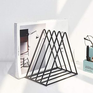 QPEY Triangle File Holder, Metal Vinyl Record Stand