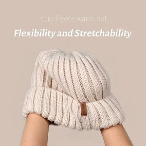 FURTALK Women's Fleece Lined Beanie: Cozy Winter Hat Gift