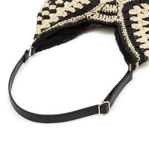 Vintage Straw Hobo Shoulder Bag