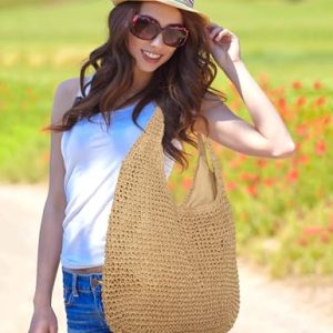 Women’s Large Beach Woven Tote Bag