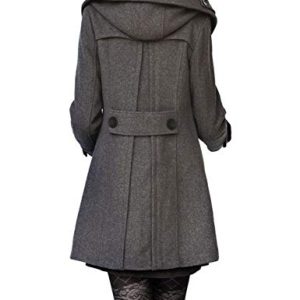 Tanming Women’s Double Breasted Pea Coat