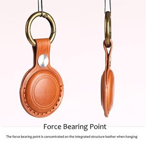 KEEPXYZ Airtag Leather Holder: Stylish Apple Airtag Accessory