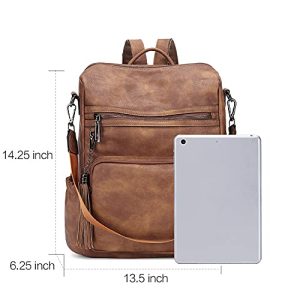 CLUCI Women’s Large Leather Backpack Purse