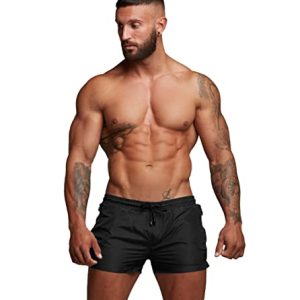 Men’s Sports Swim Trunks with Zipper Pockets