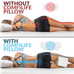 ComfiLife Knee Pillow for Side Sleepers – Cooling Leg Pillow