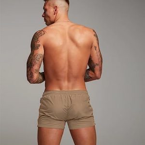 Men's Quick Dry Swim Trunks with Zipper Pockets