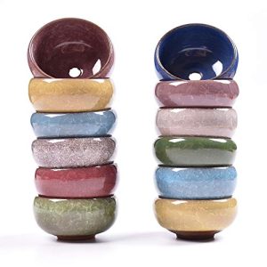 My Decor 2.5 Inch Ceramic Ice Crack Succulent Plant Pots – 12 Pack