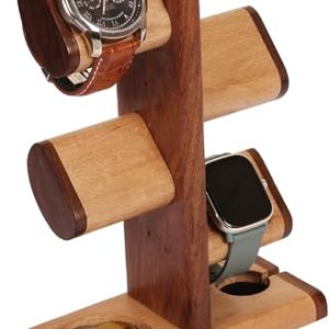 ABHANDICRAFTS 5-in-One Watch Stand: Multi-Functional Organizer