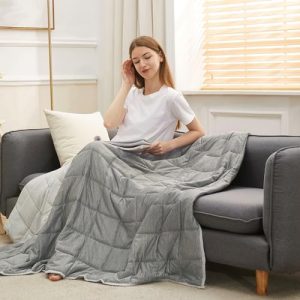 CODUM Weighted Blanket 15lbs Grey Twin Size