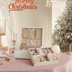 Elegant 2-Layer Jewelry Box: Simplistic Organizer