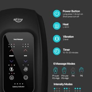 ALLJOY Hand Massager – Cordless with Vibration and Heat