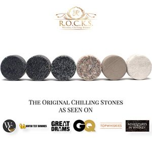 Premium Whiskey Chilling Stones Set – Handcrafted Granite