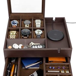 HOUNDSBAY Men's Watch & Jewelry Box Organizer