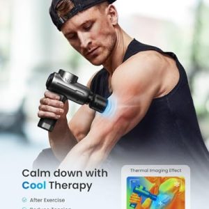 RENPHO Massage Gun with Heat and Cold – Bluetooth Portable