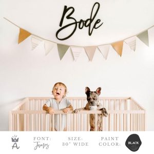 Custom Wood Name Sign for Nursery