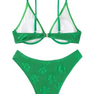 Floral Pattern Underwire Bikini Top