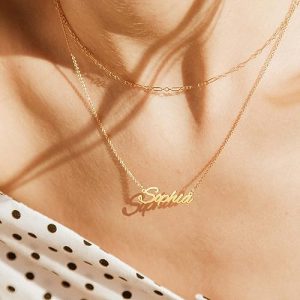 Roy Lopez Silver Custom Name Necklace - Stylish Gift for Her