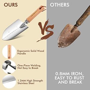 YAUNGEL Garden Tools Set – Heavy Duty Stainless Steel