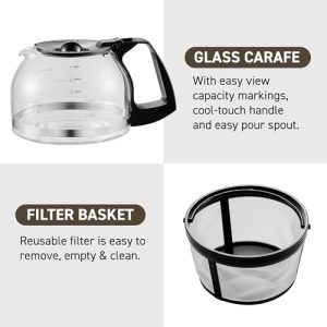 Elite Gourmet Automatic 5-Cup Coffee Maker