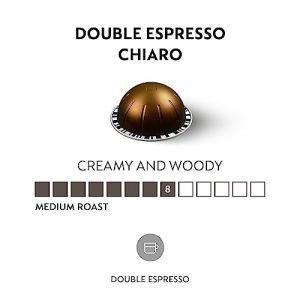 Nespresso Vertuo Double Espresso Chiaro Capsules, 30-Count