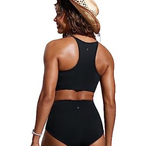 CRZ YOGA High Neck Bikini Top: Sexy Swimwear Gift