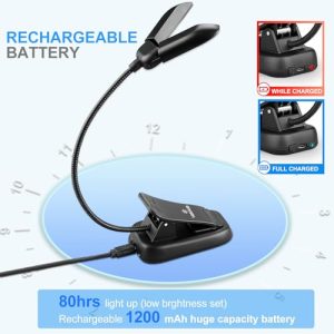 Vekkia Rechargeable Book-Light: Nighttime Reading Essential